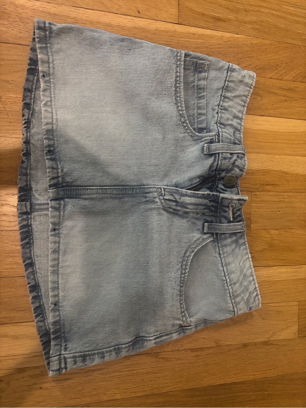 Hollister Light Blue Denim Cutoff Shorts